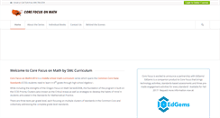 Desktop Screenshot of corefocusonmath.com