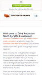 Mobile Screenshot of corefocusonmath.com